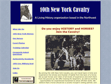 Tablet Screenshot of 10thnycavalry.org